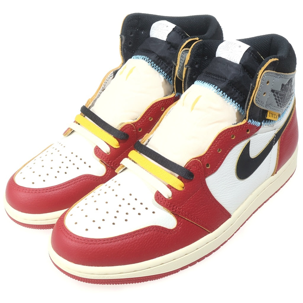 NIKE(ナイキ) ×UNION AIR JORDAN 1 RETRO HIGH OG CHICAGO HV8563-600 ユニオン エアジョーダン1 シカゴ ハイカットスニーカーホワイト/レッド US9.5/27.5cm