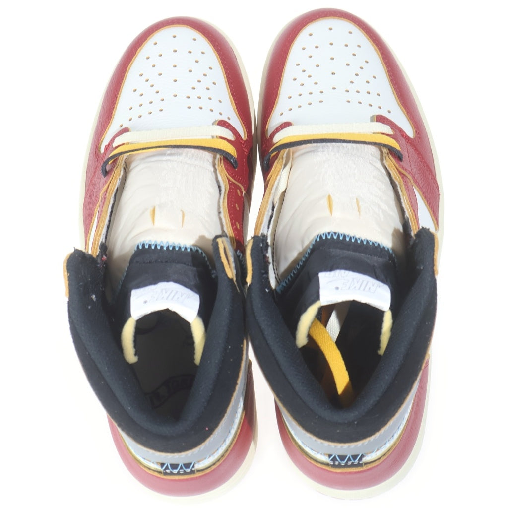 NIKE(ナイキ) ×UNION AIR JORDAN 1 RETRO HIGH OG CHICAGO HV8563-600 ユニオン エアジョーダン1 シカゴ ハイカットスニーカーホワイト/レッド US9.5/27.5cm