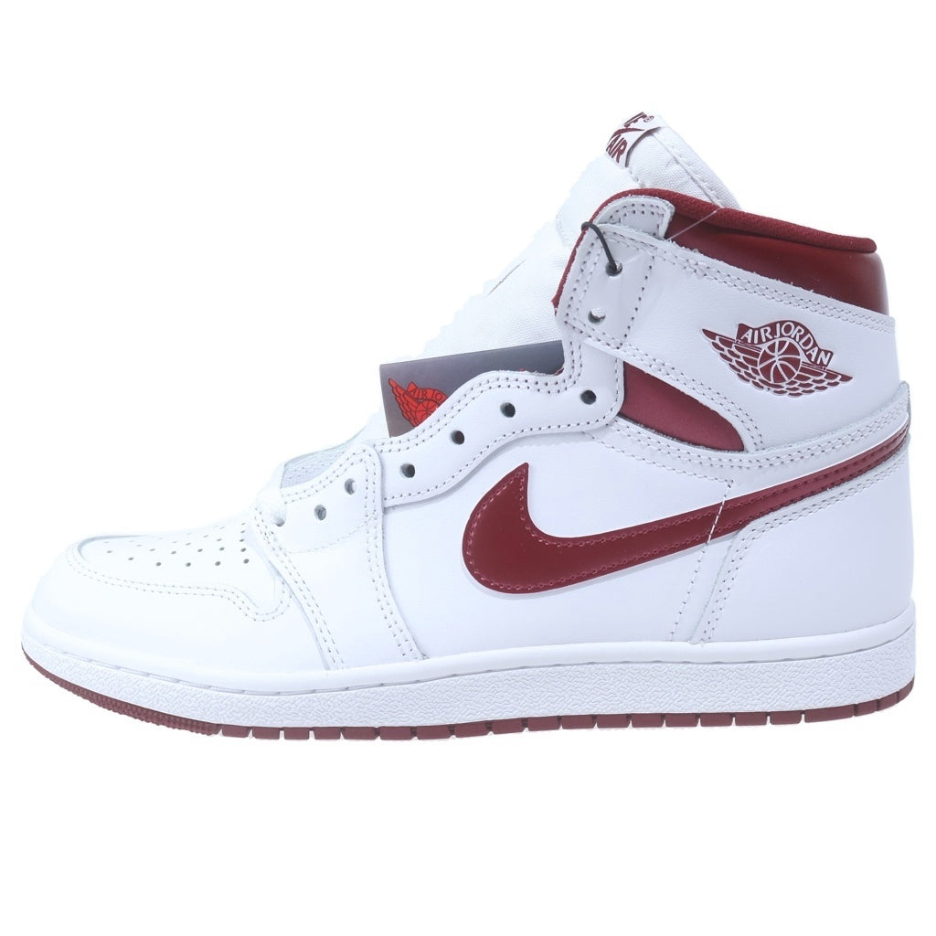 NIKE(ナイキ) AIR JORDAN 1 HIGH 85 METALLIC BURGUNDY BQ4422-161 エアジョーダン1 85 ハイカットスニーカー メタリックバーガンディ ホワイト/レッド US9.5/27.5cm