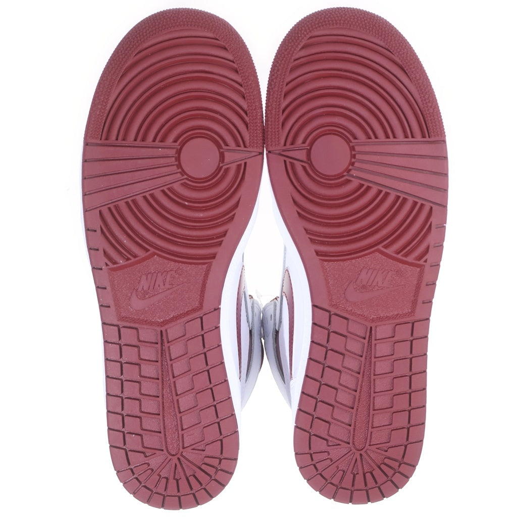 NIKE(ナイキ) AIR JORDAN 1 HIGH 85 METALLIC BURGUNDY BQ4422-161 エアジョーダン1 85 ハイカットスニーカー メタリックバーガンディ ホワイト/レッド US9.5/27.5cm