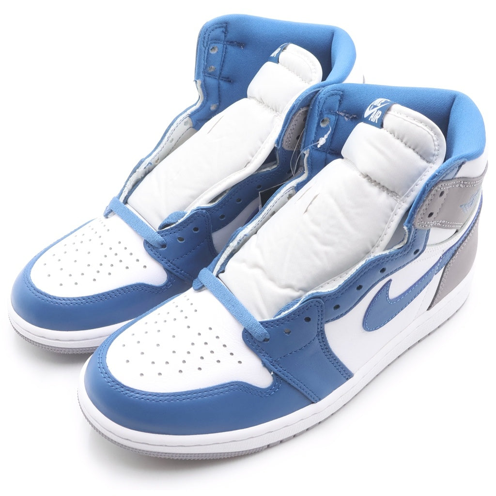 NIKE(ナイキ) AIR JORDAN 1 HIGH OG TRUE BLUE DZ5485-410 エアジョーダン 1 ハイカットスニーカー ホワイト/ブルー US9/27cm