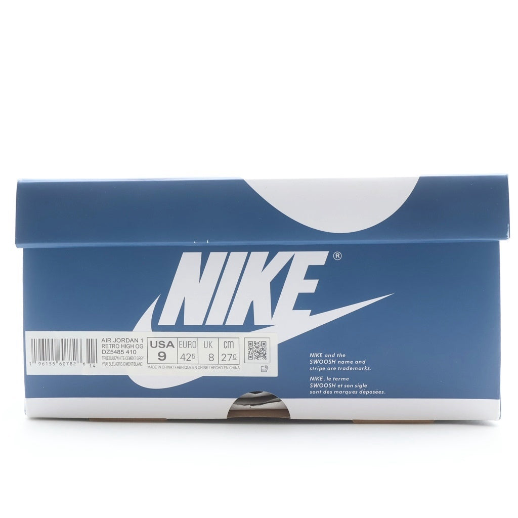 NIKE(ナイキ) AIR JORDAN 1 HIGH OG TRUE BLUE DZ5485-410 エアジョーダン 1 ハイカットスニーカー ホワイト/ブルー US9/27cm