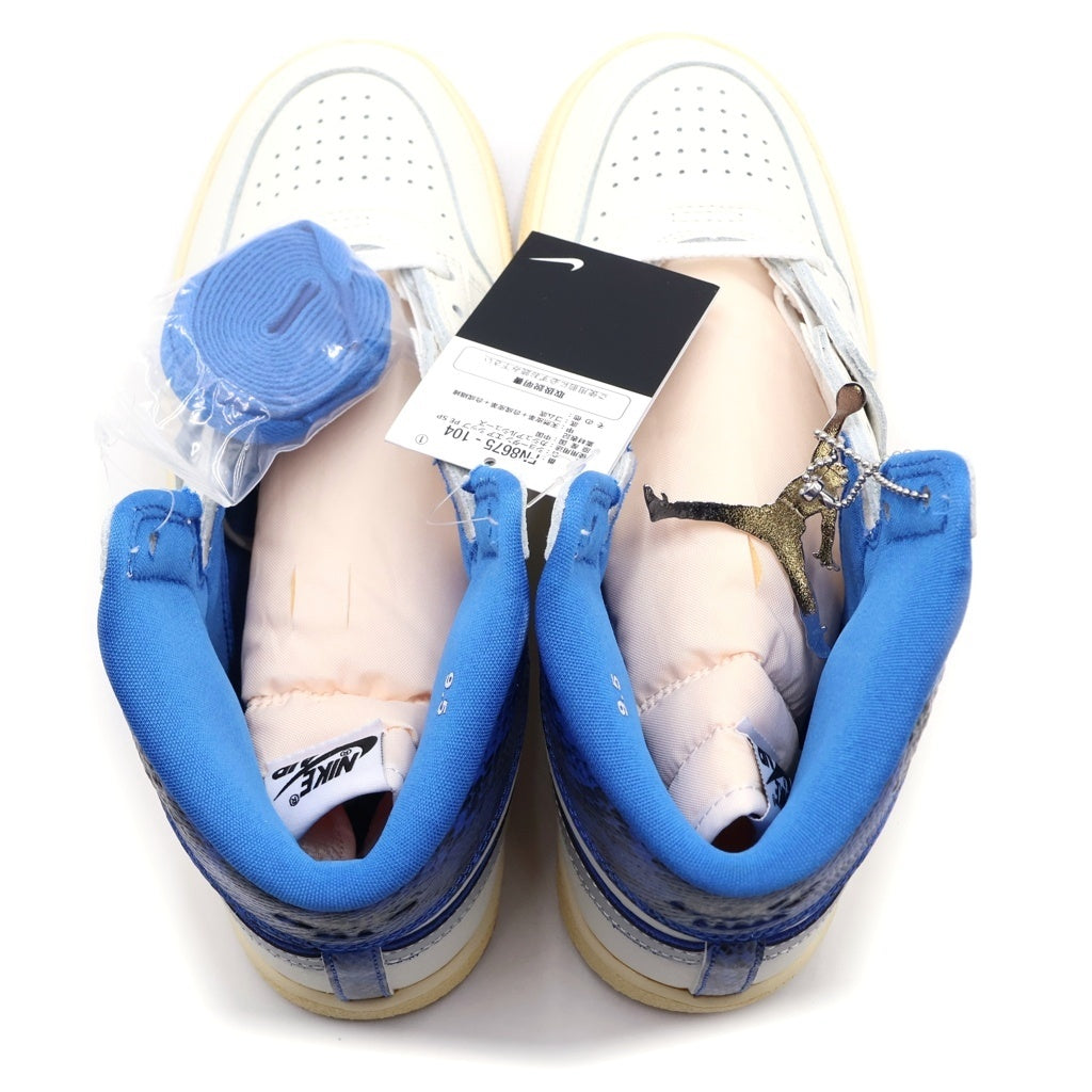NIKE(ナイキ) ×AWAKE NEW YORK AIR JORDAN SHIP GAME ROYAL FN8675-104 エアジョーダン 5 ハイカットスニーカー ホワイト/ブルー US9.5/27.5cm