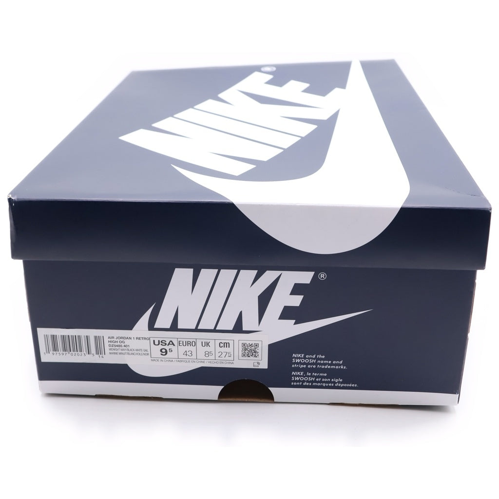 NIKE(ナイキ) AIR JORDAN 1 RETRO HIGH OG Midnight Navy エアジョーダン 1 レトロ ミッドナイト ネイビー ハイカットスニーカー US9.5/27.5cm DN5485-401