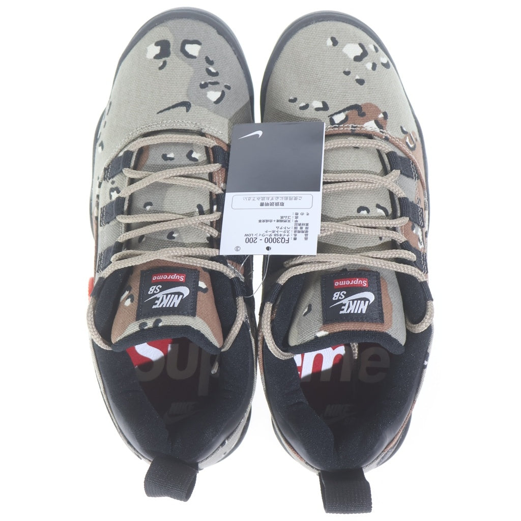 NIKE SB(ナイキエスビー) ×SUPREME DARWIN LOW DESERT CAMO FQ3000-200 シュプリーム ローカットスニーカー ダーウィン カモ US9.5/28cm