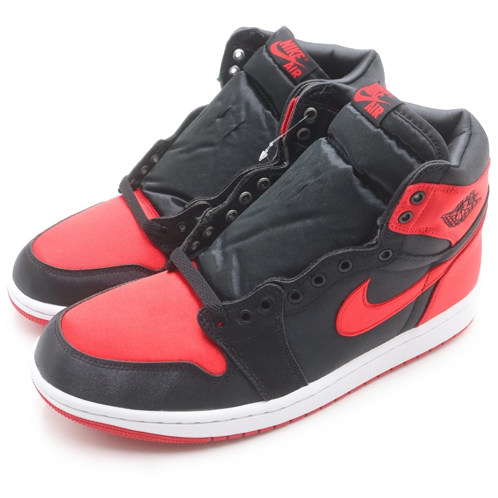 NIKE(ナイキ) WMNS AIR JORDAN 1 RETRO HIGH OG SATIN BRED FD4810-061 ウィメンズ エアジョーダン1 レトロ サテンブレッド ハイカットスニーカー レッド/ブラック US11/28cm