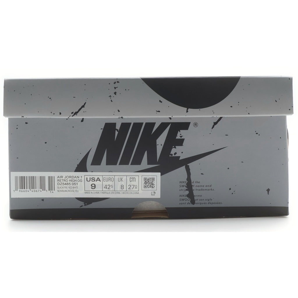 NIKE(ナイキ) AIR JORDAN 1 RETRO HIGH OG BLACK AND SMOKE GREY DZ5485-051 エアジョーダン 1 ブラックアンドスモークグレー ハイカットスニーカー グレー US9/27cm