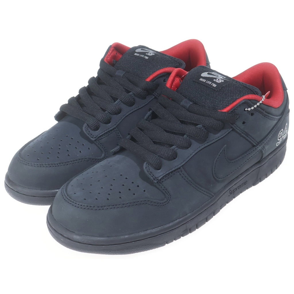 NIKE SB(ナイキエスビー) ×SUPREME DUNK LOW HQ8487-001 シュプリーム ダンク ローカットスニーカー ブラック US9.5/27.5cm