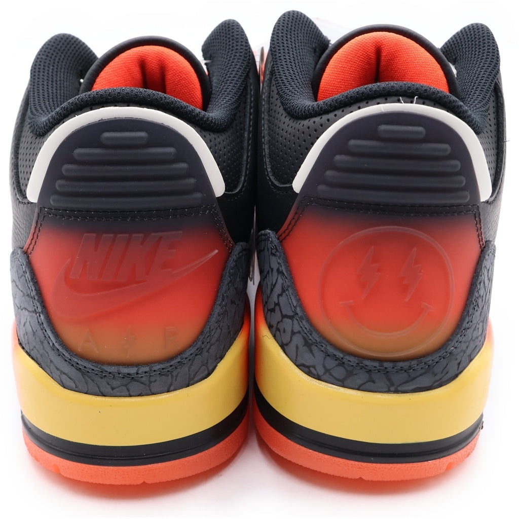 NIKE(ナイキ) ×J BALVIN AIR JORDAN 3 RETRO SP RIO FN0344-001 J バルヴィン エアジョーダン3 レトロ ハイカットスニーカー ブラック US9.5/27.5cm