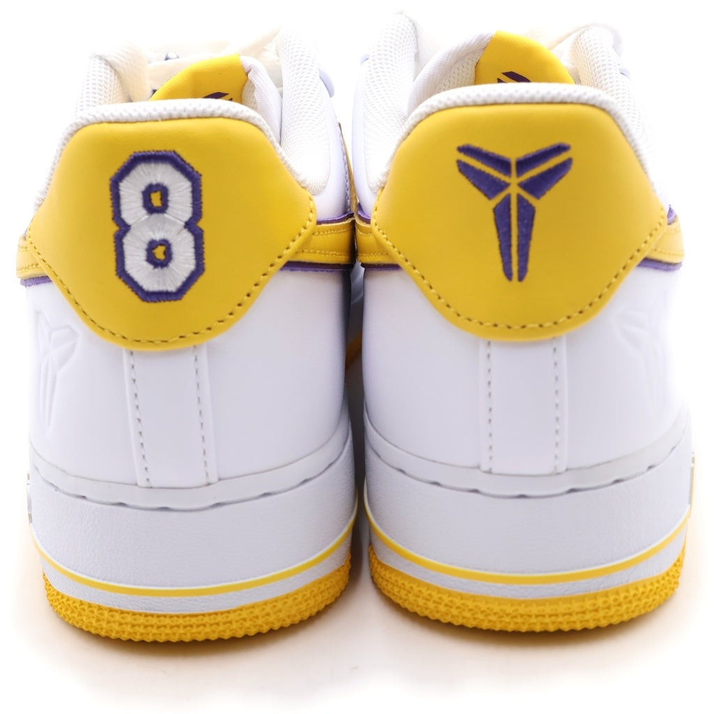 NIKE(ナイキ) ×KOBE BRYANT AIR FORCE 1 LOW RETRO QS FZ1151-100 コービーブライアント エアフォース 1 レトロ ローカットスニーカー ホワイト/イエロー US9/27cm