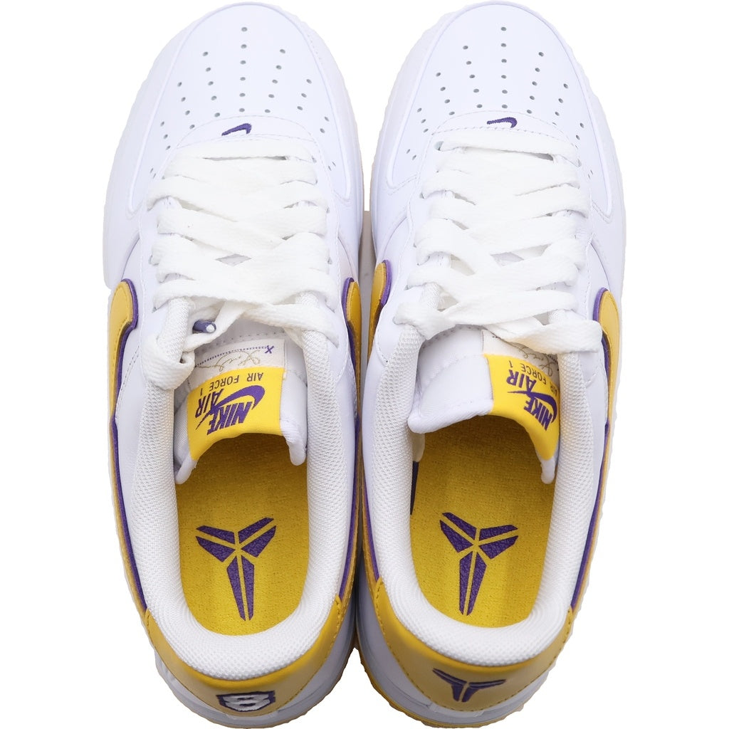 NIKE(ナイキ) ×KOBE BRYANT AIR FORCE 1 LOW RETRO QS FZ1151-100 コービーブライアント エアフォース 1 レトロ ローカットスニーカー ホワイト/イエロー US9/27cm