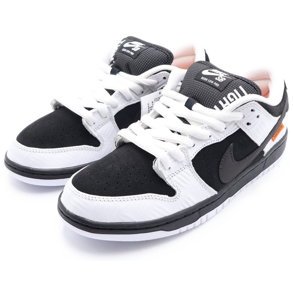 NIKE(ナイキ) ×TIGHTBOOTH DUNK LOW PRO FD2629-100 タイトブース ダンク ローカットスニーカー ホワイト/ブラック US9.5/27.5cm