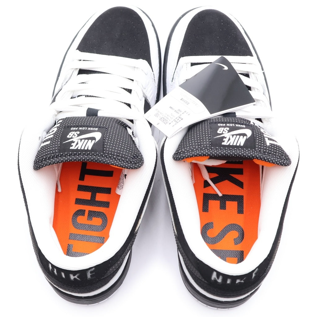 NIKE(ナイキ) ×TIGHTBOOTH DUNK LOW PRO FD2629-100 タイトブース ダンク ローカットスニーカー ホワイト/ブラック US9.5/27.5cm