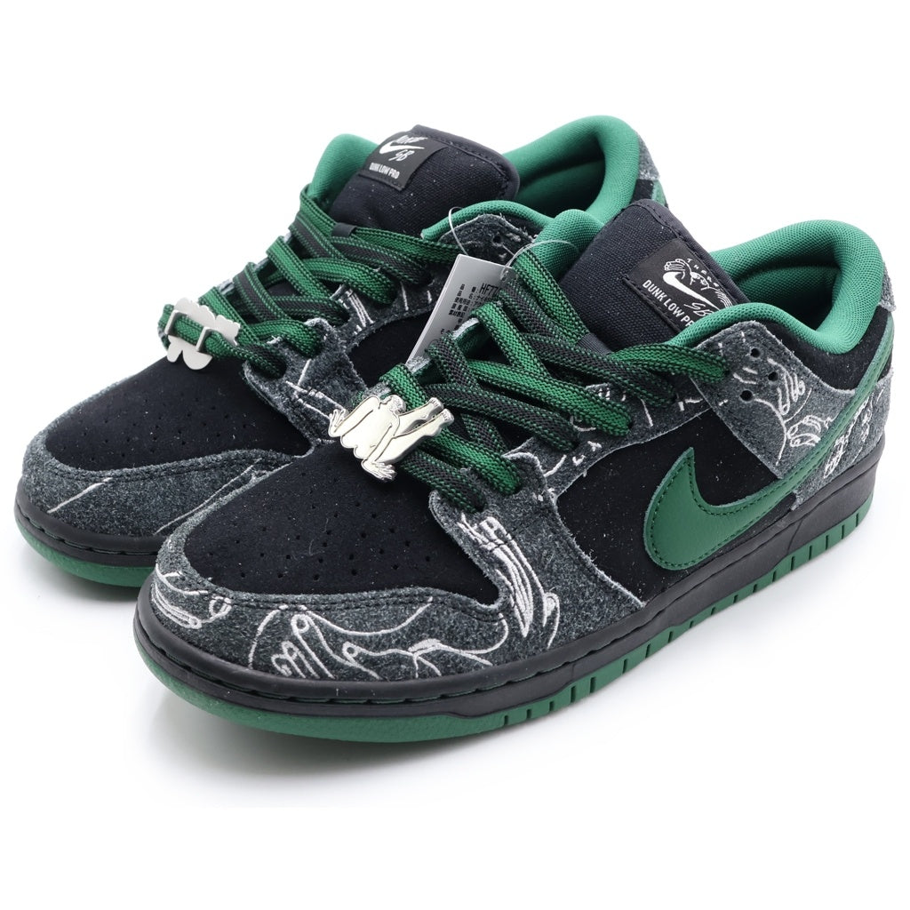 NIKE SB(ナイキエスビー) ×There Skateboards DUNK LOW PRO HF7743-001 ゼアスケートボード ローカットスニーカー グリーン/ブラック US9.5/27.5cm