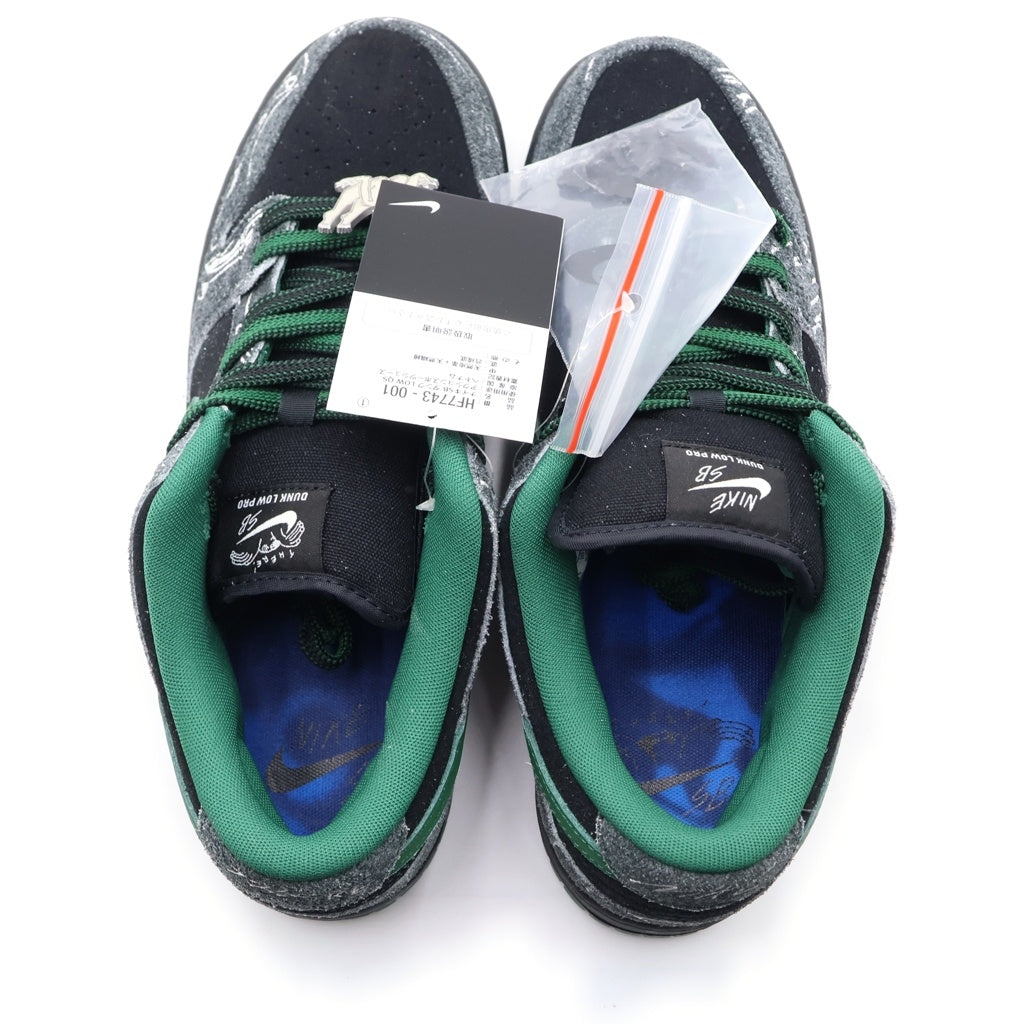 NIKE SB(ナイキエスビー) ×There Skateboards DUNK LOW PRO HF7743-001 ゼアスケートボード ローカットスニーカー グリーン/ブラック US9.5/27.5cm