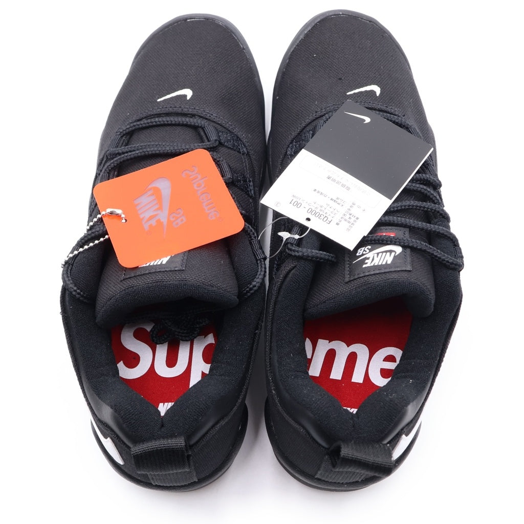NIKE SB(ナイキエスビー) ×SUPREME DARWIN LOW FQ3000-001 シュプリーム ダーウィン ローカットスニーカー ブラック US9.5/27.5cm