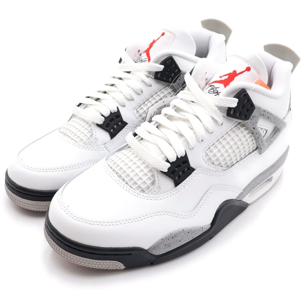 NIKE(ナイキ) AIR JORDAN4 RETRO WHITE CEMENT FV5029-100 エアジョーダン4 レトロ ホワイトセメント ハイカットスニーカー ホワイト US9.5/27.5cm