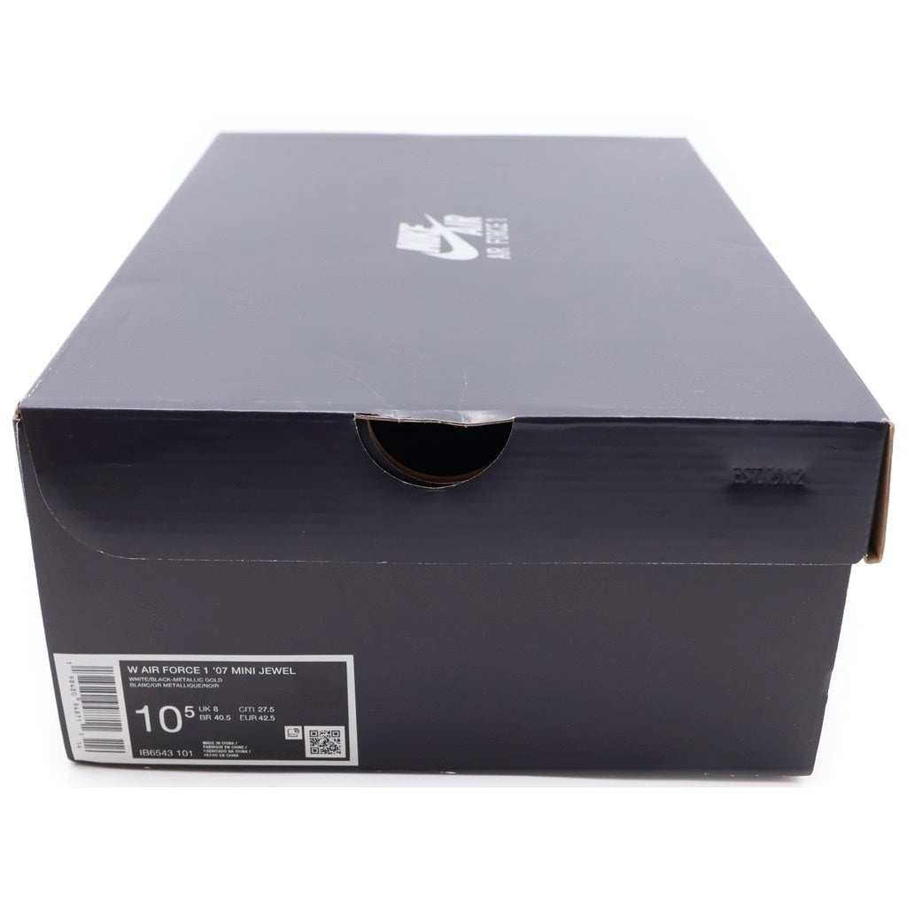 NIKE(ナイキ) WMNS AIR FORCE 1 07 MINI JEWEL IB6543-101 エア フォース1 ミニ ジュエル ローカットスニーカー ホワイト US10.5/27.5cm