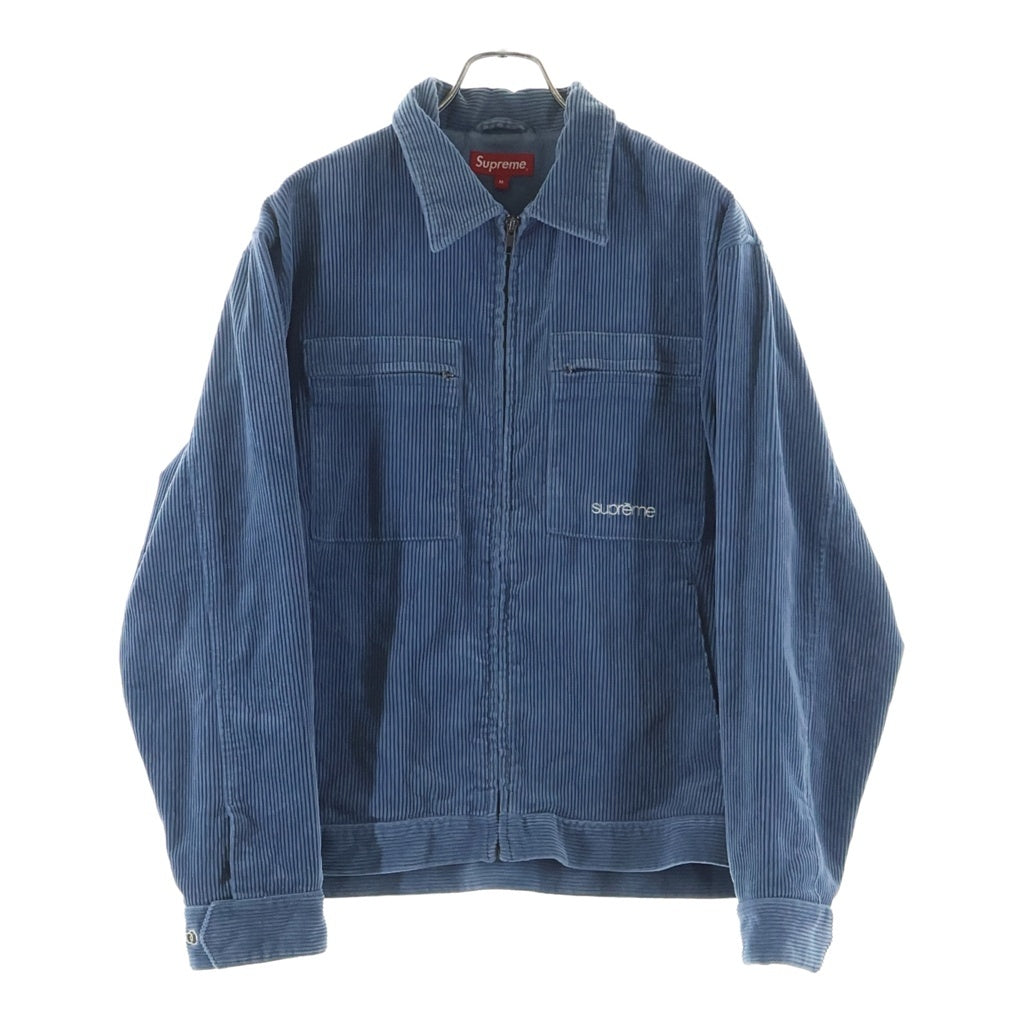 SUPREME(シュプリーム) 21AW Corduroy Zip Jacket コーデュロイ ジッアップジャケット ライトブルー