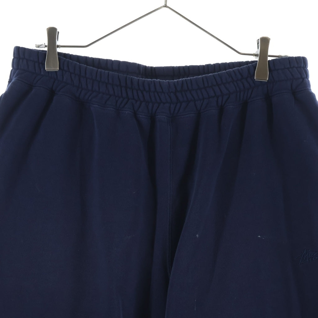 STUSSY(ステューシー) No Vacancy Inn Fleece Pant ノーバカンシー フリース ワイドスウェット ロングパンツ ネイビー