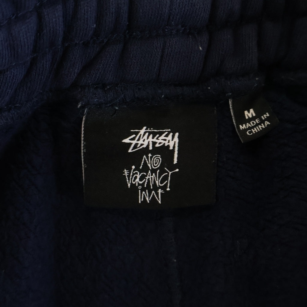 STUSSY(ステューシー) No Vacancy Inn Fleece Pant ノーバカンシー フリース ワイドスウェット ロングパンツ ネイビー