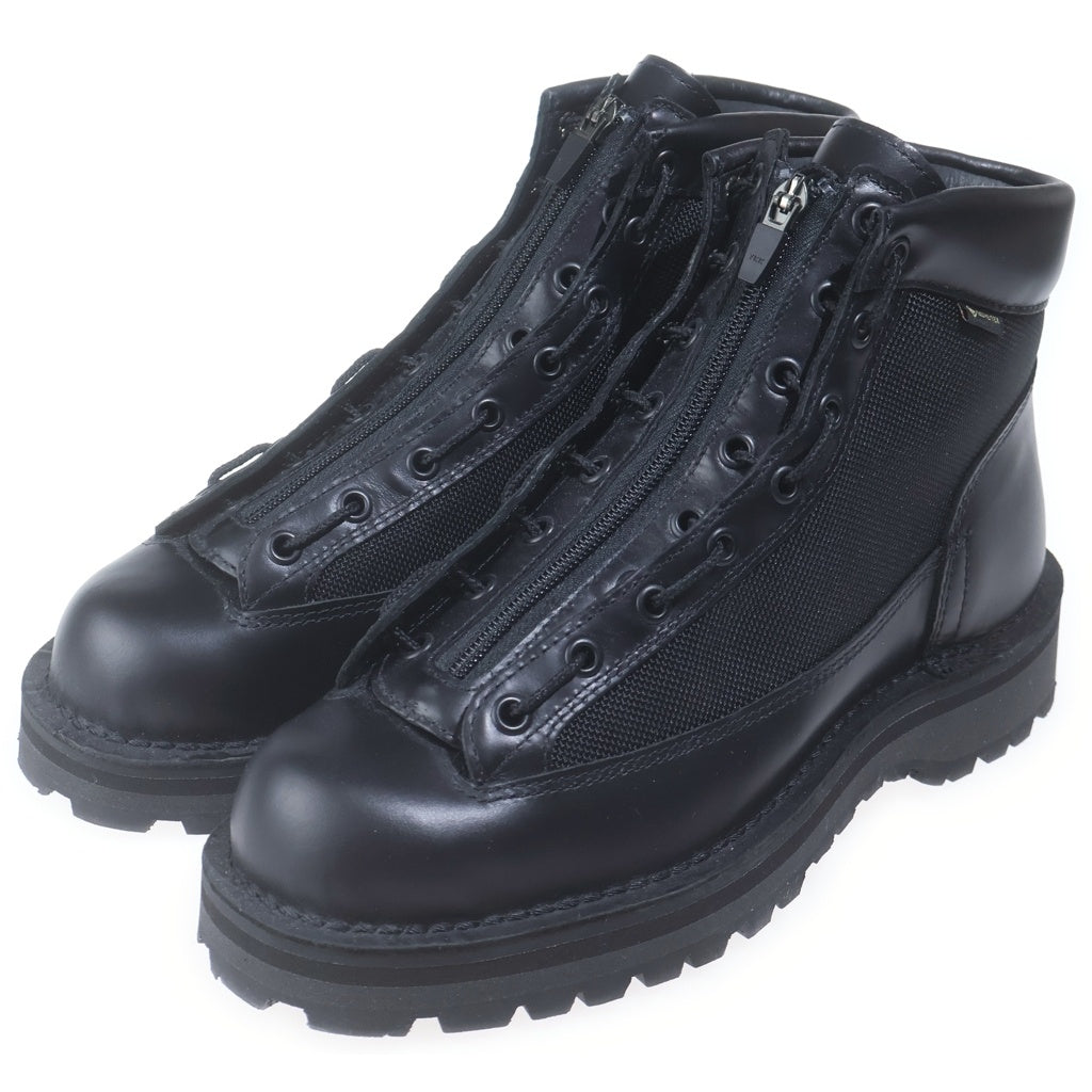 DANNER(ダナー) フィールド アール GORE-TEX ゴアテックス フロントジップデザイン レースアップ ハイカット トレッキング ブーツ ブラック D123000