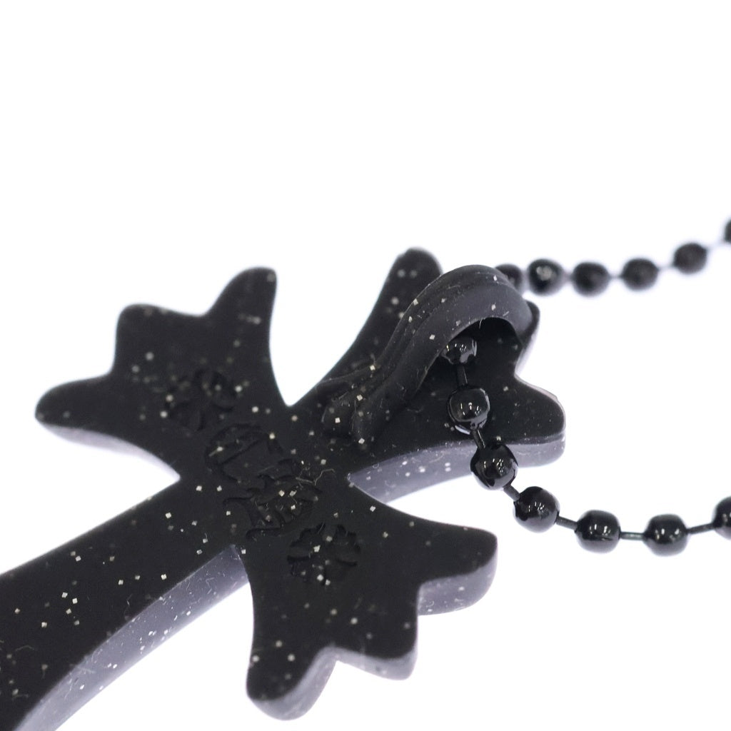 CHROME HEARTS(クロムハーツ) RUBBER CH CRS SML スモールCHクロス ラバーネックレス ラメ シリコン ブラック