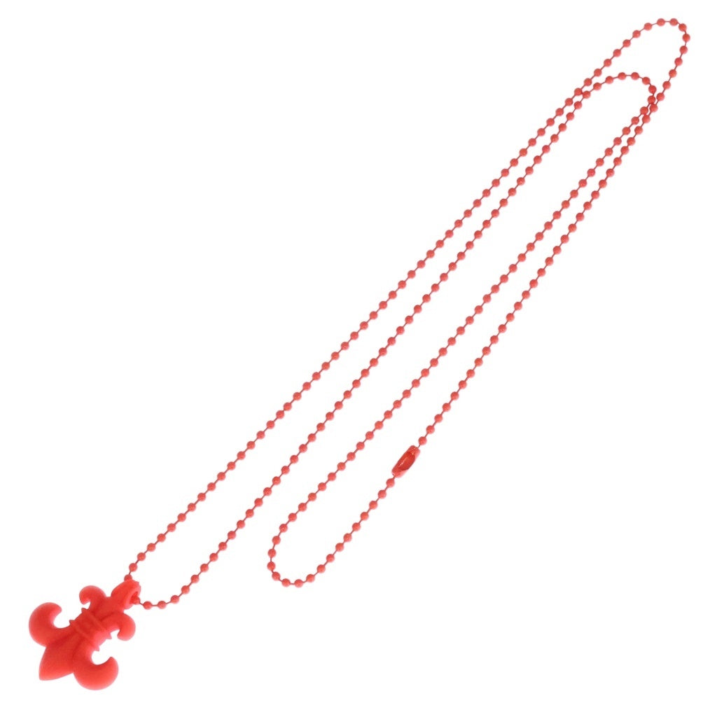 CHROME HEARTS(クロムハーツ) RUBBER BS FLUER ラバーフレア シリコンネックレス レッド