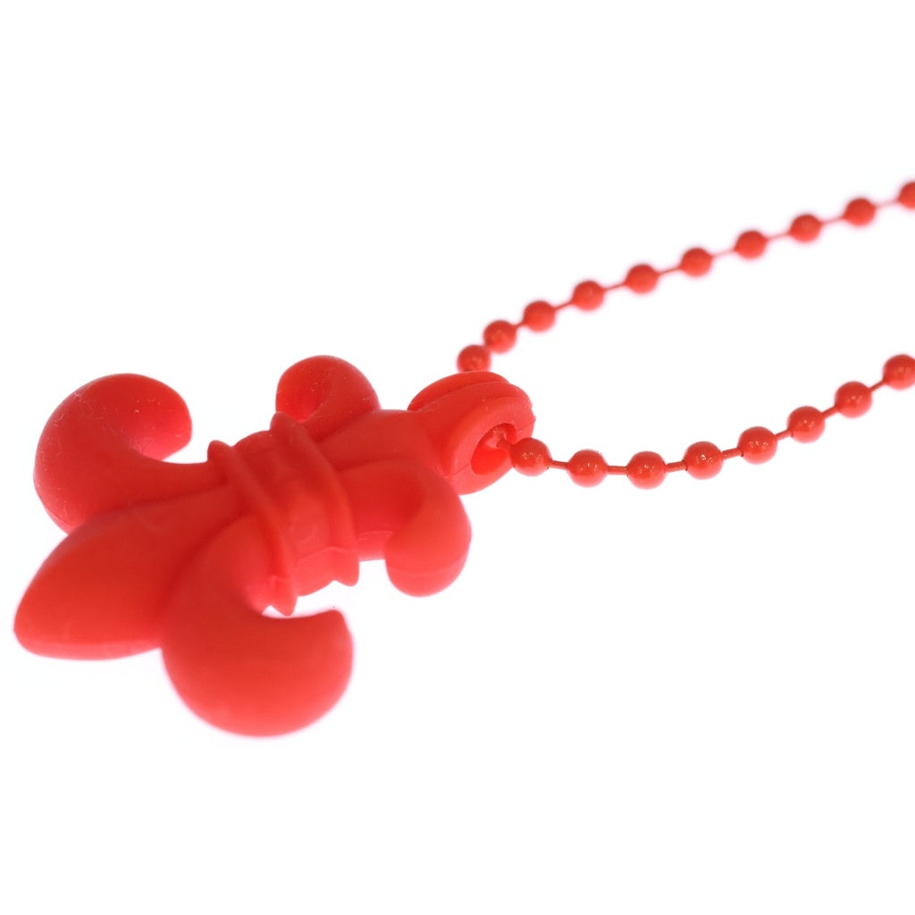 CHROME HEARTS(クロムハーツ) RUBBER BS FLUER ラバーフレア シリコンネックレス レッド