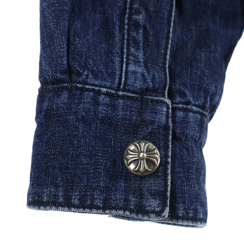 CHROME HEARTS(クロムハーツ) WORK'N SHIRT GARAGE WASH DENIM JACKET ウォーキン シャツ ガレージ ウォッシュ デニムジャケット インディゴ