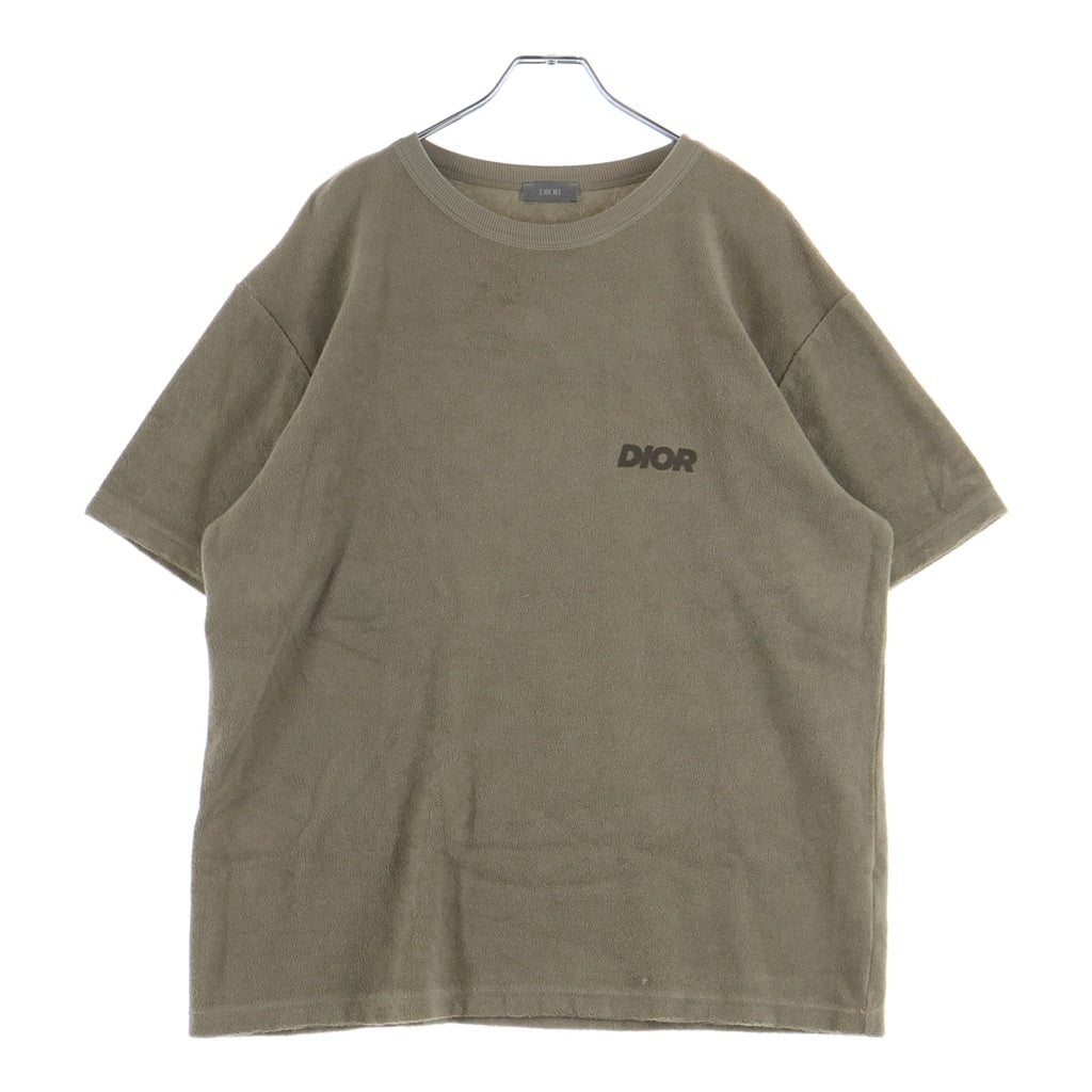 DIOR(ディオール) 23SS パイル地 クルーネック 半袖Tシャツカットソーブラウン 393J696G0858