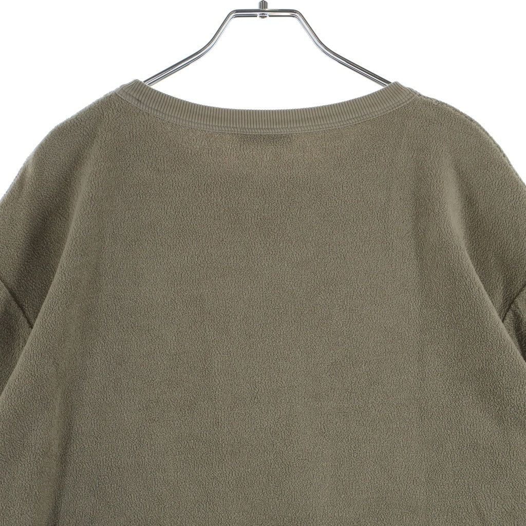 DIOR(ディオール) 23SS パイル地 クルーネック 半袖Tシャツカットソーブラウン 393J696G0858