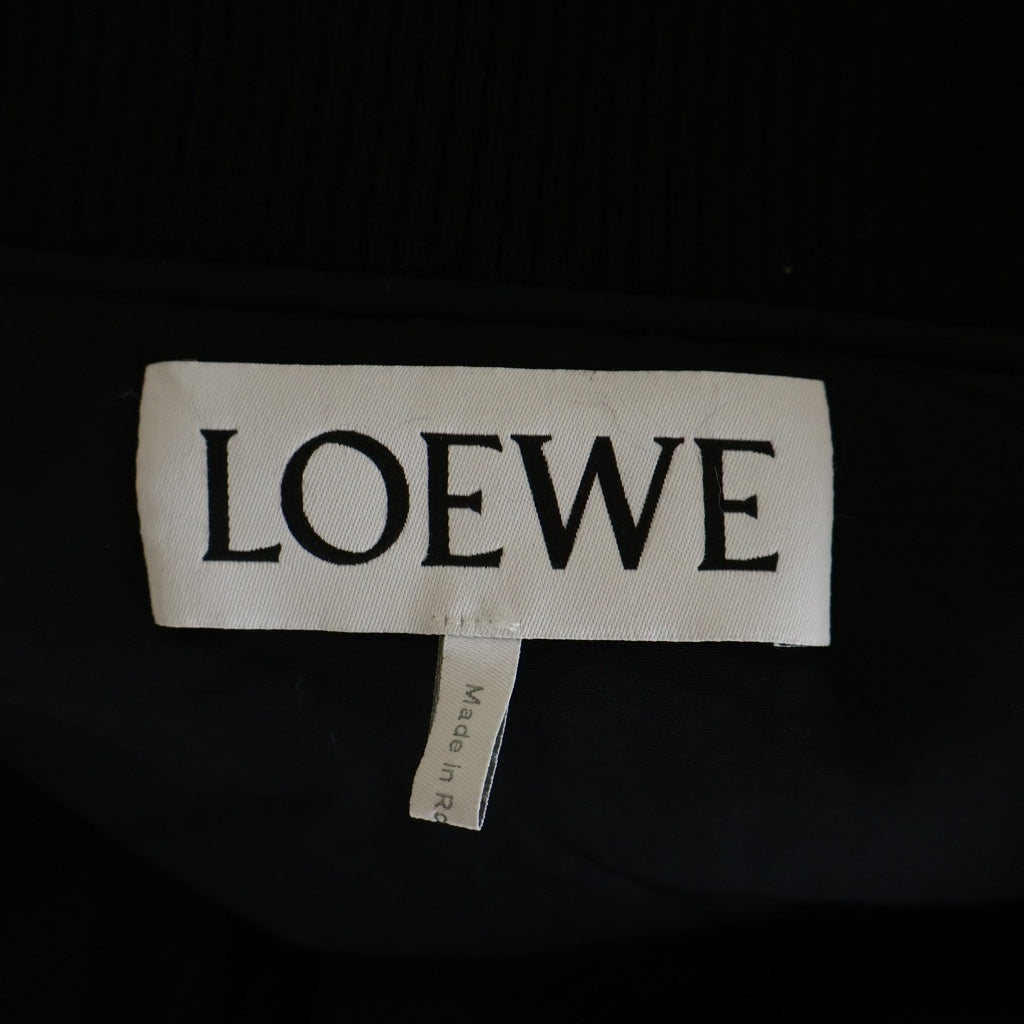 LOEWE(ロエベ) 20SS デイジーバックプリント ジッアップ フライト ボンバージャケット ブラック H2108900PO