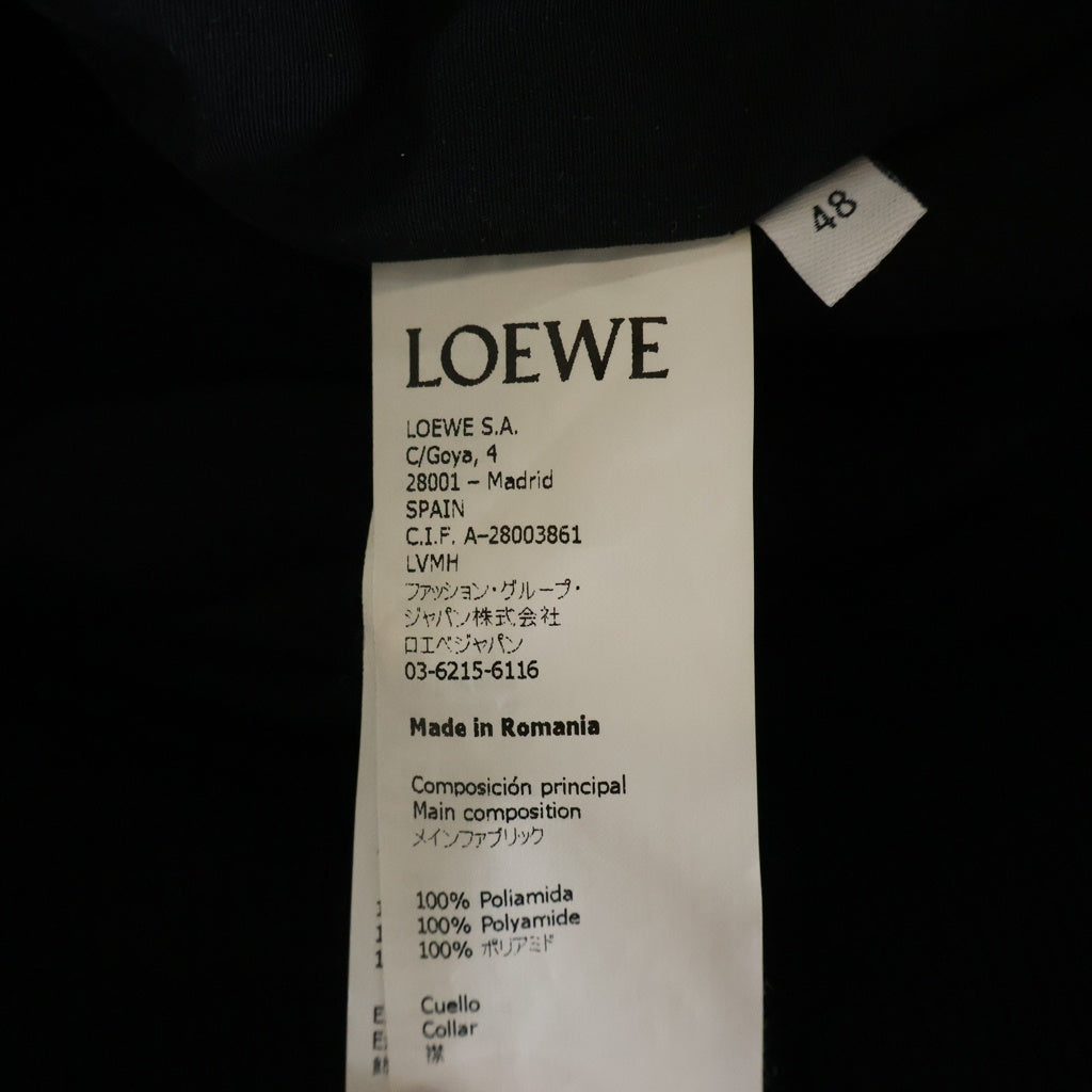 LOEWE(ロエベ) 20SS デイジーバックプリント ジッアップ フライト ボンバージャケット ブラック H2108900PO