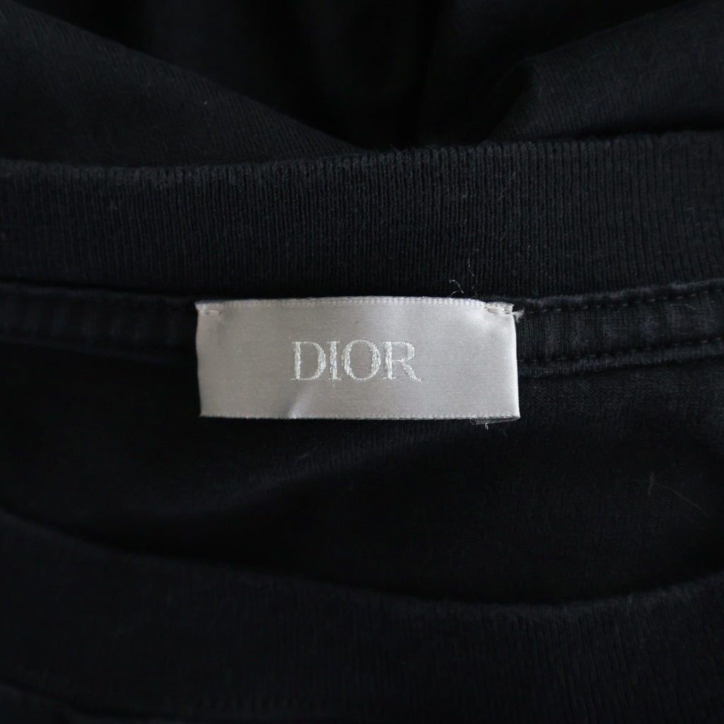 DIOR(ディオール) 22SS ハートCDロゴパッチクルーネック 半袖Tシャツカットソー ブラック 213J685A0677