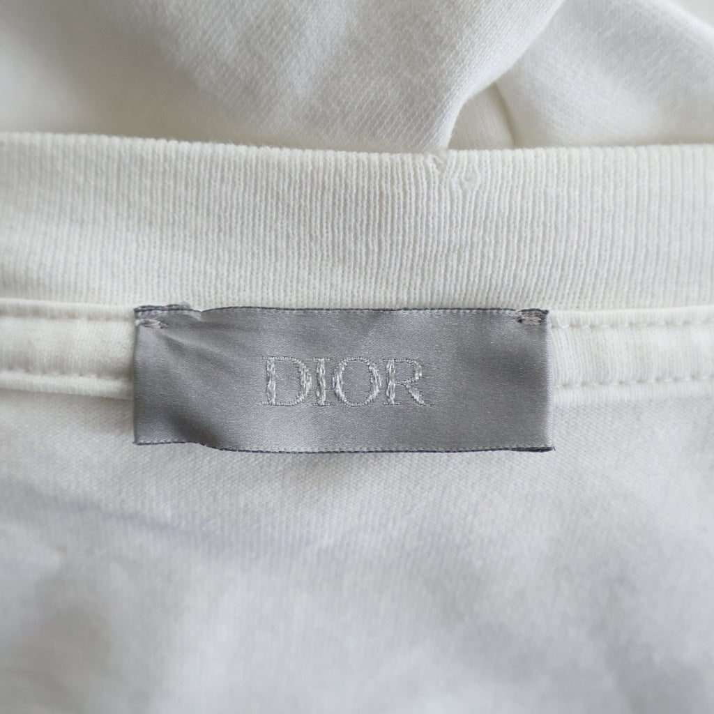 DIOR(ディオール) 22SS ハートCDロゴパッチクルーネック 半袖Tシャツカットソー ホワイト 213J685A0677
