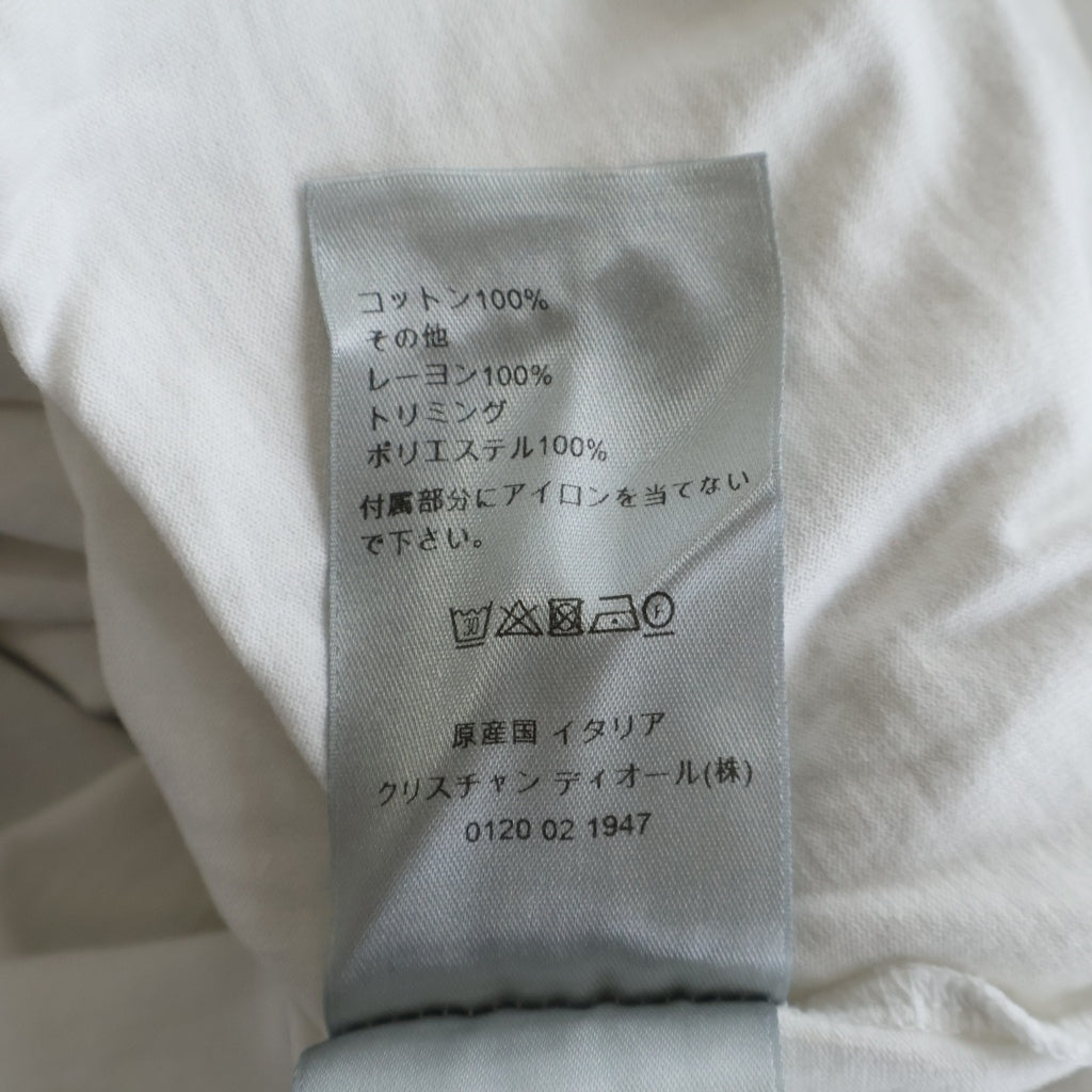 DIOR(ディオール) 22SS ハートCDロゴパッチクルーネック 半袖Tシャツカットソー ホワイト 213J685A0677