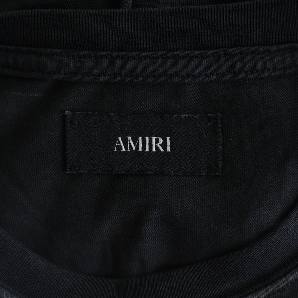AMIRI(アミリ) カリフォルニア フロントロゴ バックプリント クルーネック 半袖Tシャツ ブラック AWJYTE1069