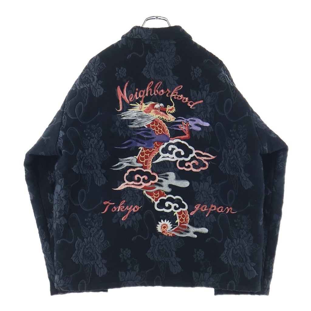 NEIGHBORHOOD(ネイバーフッド) 23AW SOUVENIR JQ SHIRT JACKET スーベニア ドラゴン ジャカード シャツジャケット ブラック 232UTNH-JKM04