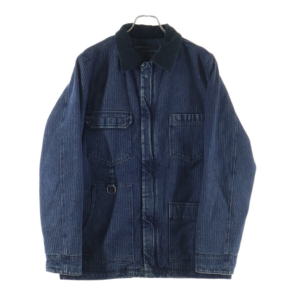 Levi's Fenom(リーバイス フェノム) ヒッコリーストライプ カバーオール コットン 中綿 デニムジャケット ブルー