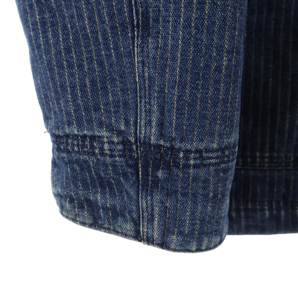 Levi's Fenom(リーバイス フェノム) ヒッコリーストライプ カバーオール コットン 中綿 デニムジャケット ブルー