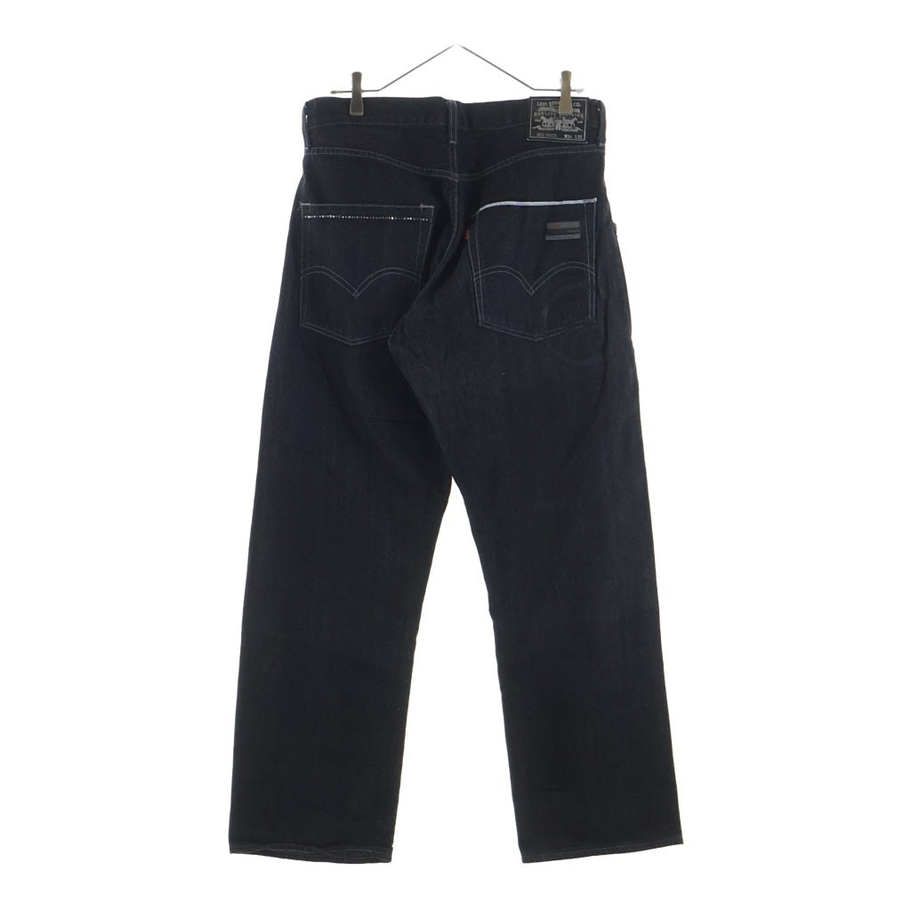 Levi's Fenom(リーバイス フェノム) ジップフライ ラインストーン ワイドシルエット デニムパンツ ブラック