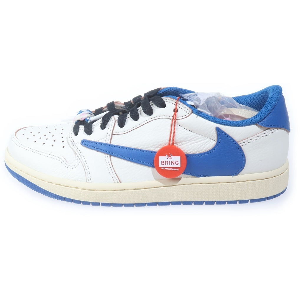 NIKE(ナイキ) ×TRAVIS SCOTT FRAGMENT DESIGN AIR JORDAN 1 LOW DM7866-104 トラヴィススコット フラグメント エアジョーダン 1 ローカットスニーカー ブルー/ホワイト US9.5/27.5cm