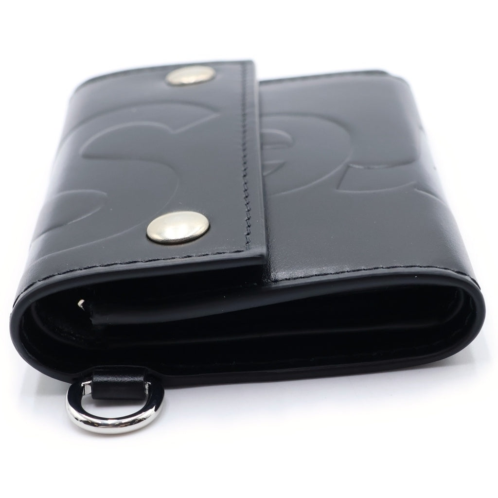 SUPREME(シュプリーム) 25AW Leather Chain Wallet レザー チェーン ウォレット 二つ折り財布 ブラック