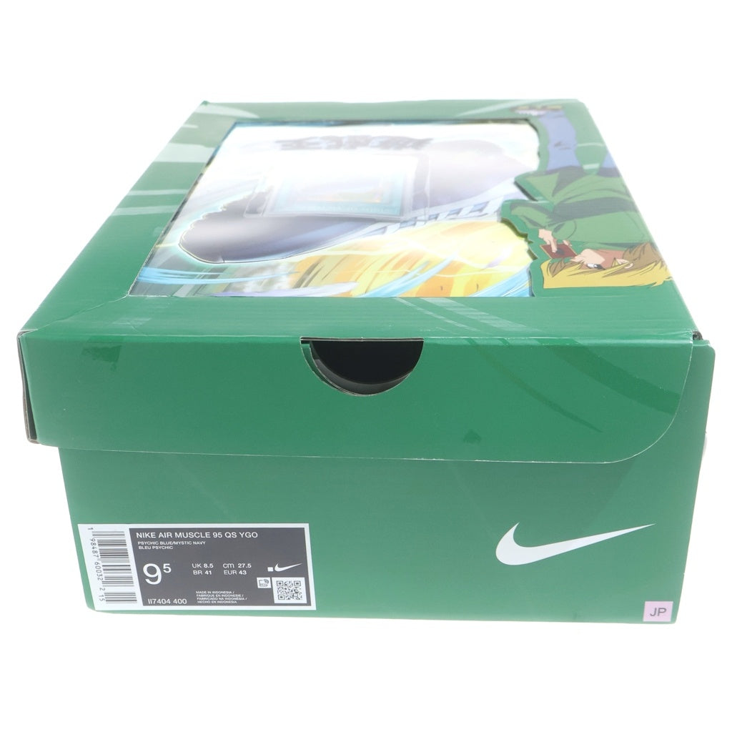 NIKE(ナイキ) ×Yu-Gi-Oh! AIR MAX 95 AIR MUSCLE JOEY II7404-400 遊戯王 エアマックス95 エアマッスル ジョーイ ローカットスニーカー ブルー US9.5/27.5cm
