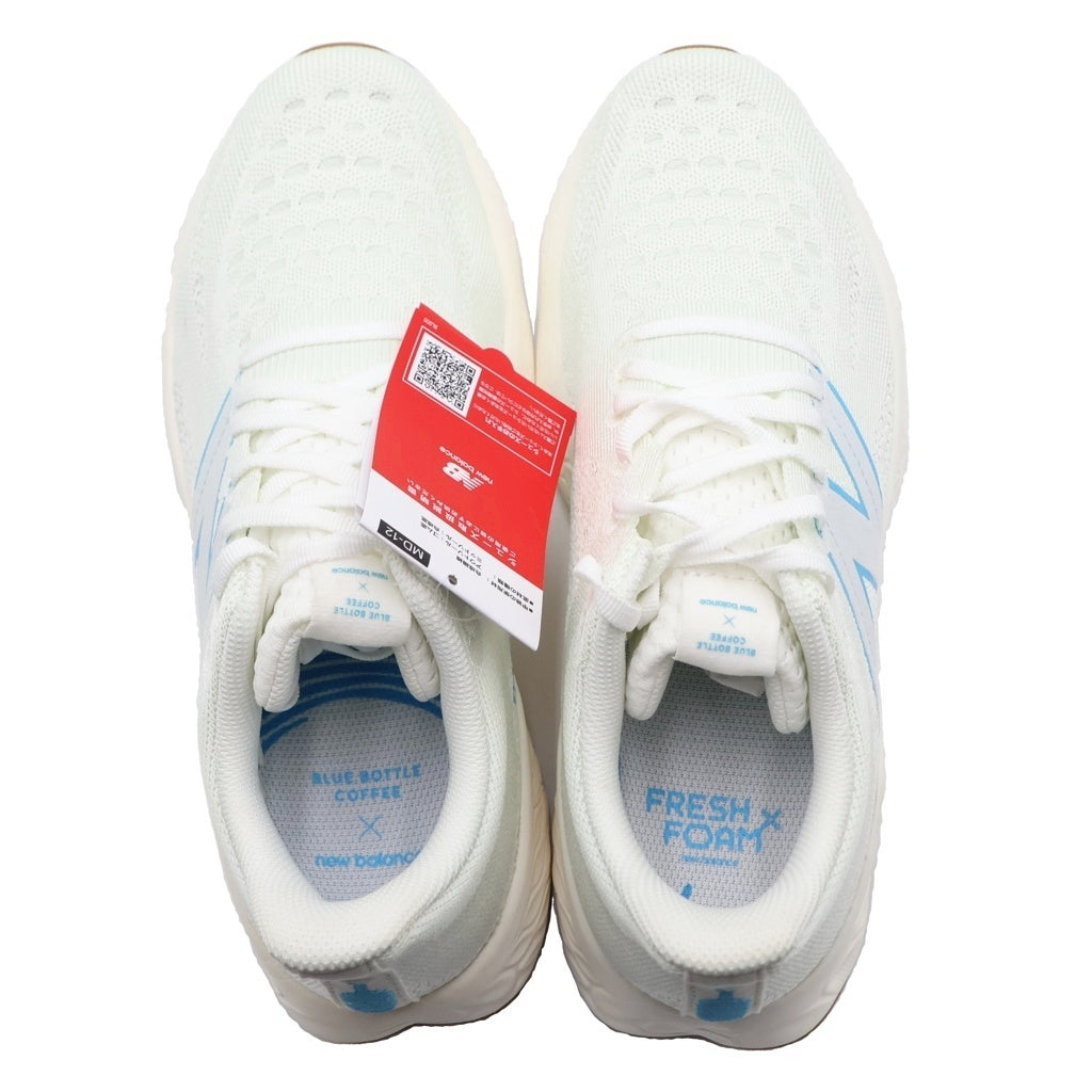 New Balance(ニューバランス) ×BLUE BOTTLE COFFEE FRESH FOAM X 1080V12 CREAM M108012B ブルーボトルコーヒー ローカットスニーカー ホワイト US9.5/27.5cm