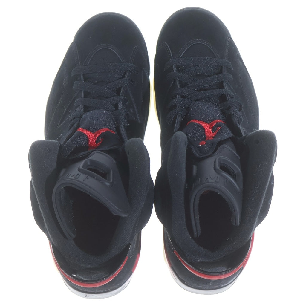 NIKE(ナイキ) 【鑑賞用 2010年製】AIR JORDAN 6 RETRO BLACK VARSITY RED 384664-061 エアジョーダン6 ハイカットスニーカー ブラック/レッド US9/27cm