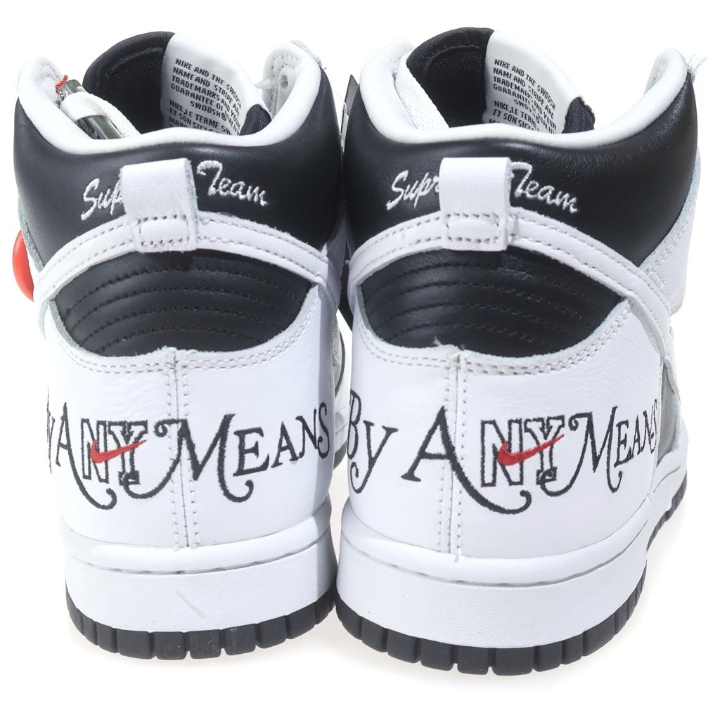 NIKE SB(ナイキエスビー) ×SUPREME SB DUNK HIGH BY ANY MEANS WHITE BLACK DN3741-002 シュプリーム SBダンク ハイカットスニーカー ホワイト/ブラック US9.5/27.5cm