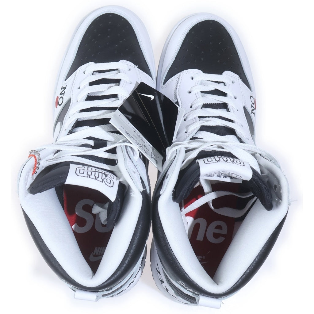 NIKE SB(ナイキエスビー) ×SUPREME SB DUNK HIGH BY ANY MEANS WHITE BLACK DN3741-002 シュプリーム SBダンク ハイカットスニーカー ホワイト/ブラック US9.5/27.5cm