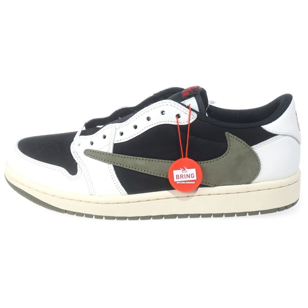 NIKE(ナイキ) ×TRAVIS SCOTT WMNS AIR JORDAN 1 LOW OG Medium Olive DZ4137-106 トラヴィススコット エアジョーダン1 ローカットスニーカー オリーヴ US11/28cm